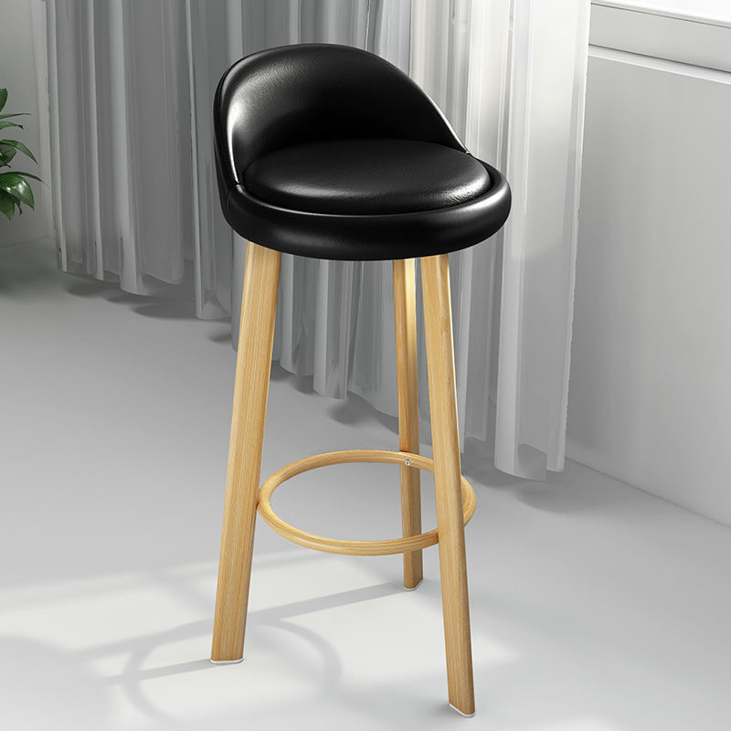 High Stool Bar Chair Light Luxury Simple Backrest Stool Front Desk Chair Bar Home Bar Wholesale