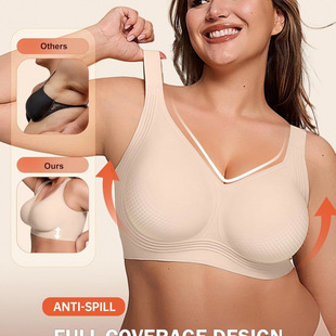 LetsJoli Bras for Women Supportive Wireless Push Up Bra Full