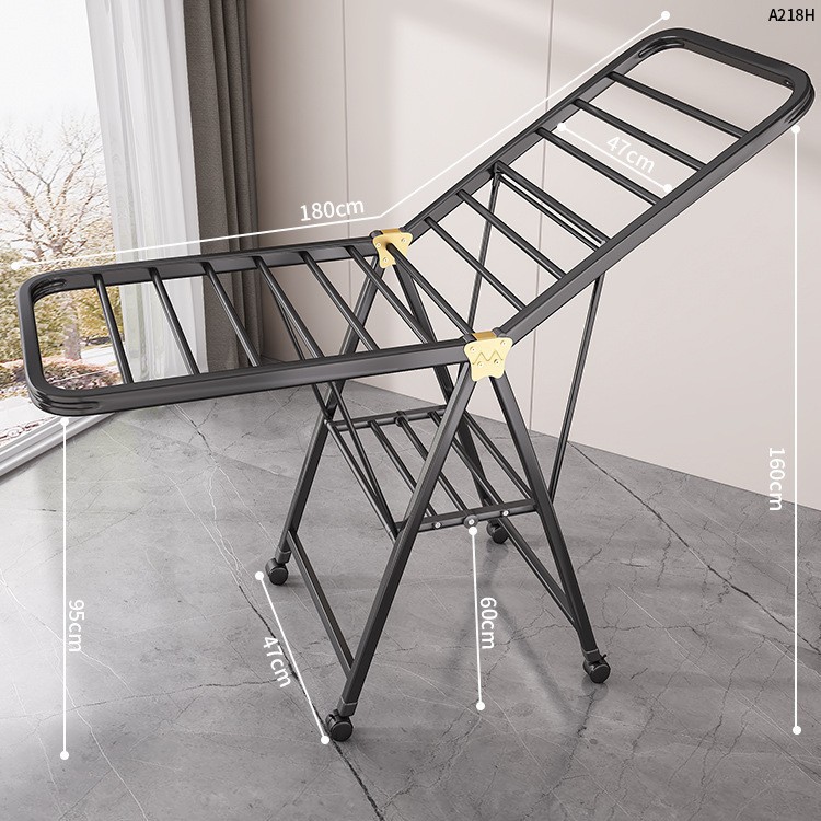 Percha de secado plegable para piso doméstico dormitorio balcón percha de secado para bebés interiores colgante de secado frío colcha de secado artefacto mágico image 22
