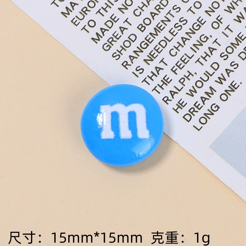 [Wholesale of Xigo Factory] Handmade DIY simulation creamy rubber drops resin accessories classic M beans