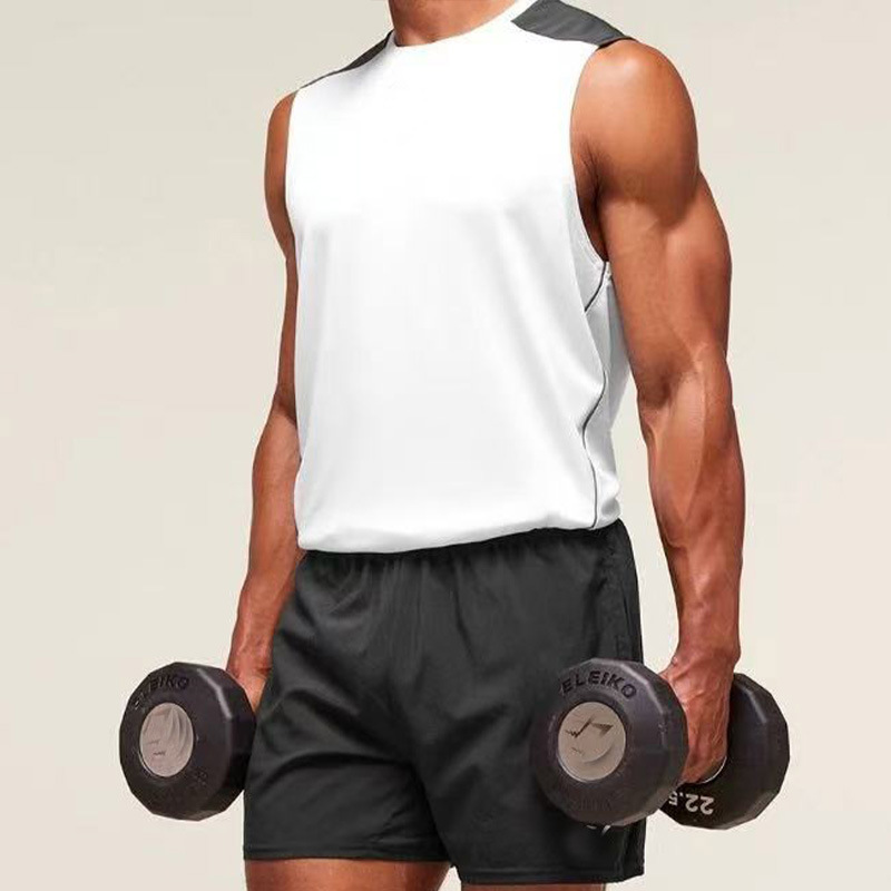 New Shark Fitness Vest for Men and Women, Sports Running Underwear, Quick-Dry Breathable Basketball Sleeveless T-Shirt for Summer