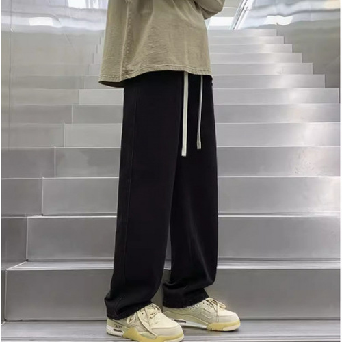 Black jeans men's 2025 new pants men's spring and summer American loose pants young straight pants