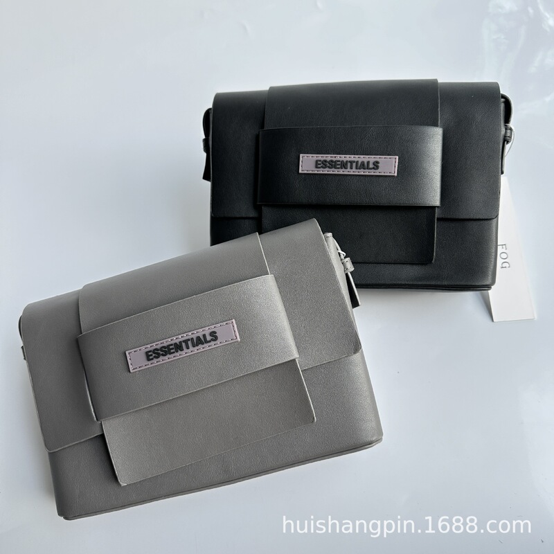 2024 Winter FOG New Men's Crossbody Square Bag Tofu Square Bag
