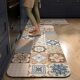 Vintage Kitchen Floor Mat Household Bathroom Water Absorbent Quick-drying Carpet Toilet Door Mat Door Mat Crystal Velvet Floor Mat