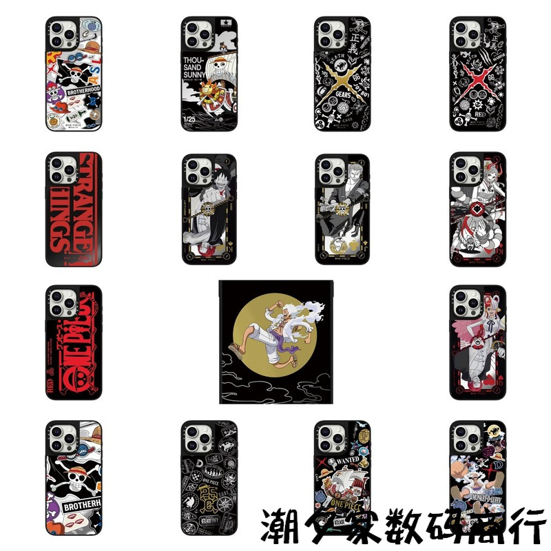 One Piece Sticker Five-Star Luffy Suitable for iPhone 17 Pro Max Phone Case Apple 16 Pro Anti-Drop 15 Hard