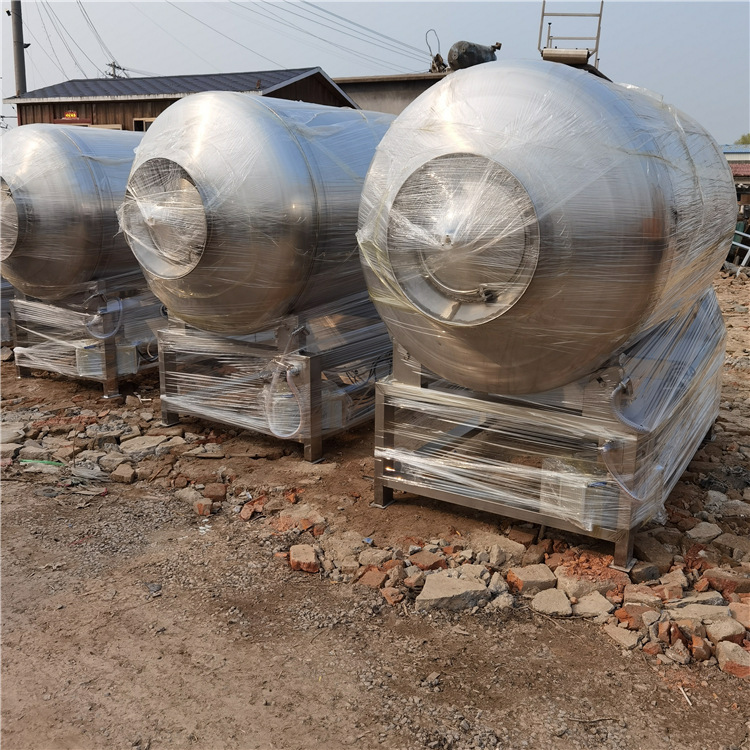 购销大型全自动牛羊肉真空滚揉机 呼吸式800L腌肉真空滚揉机