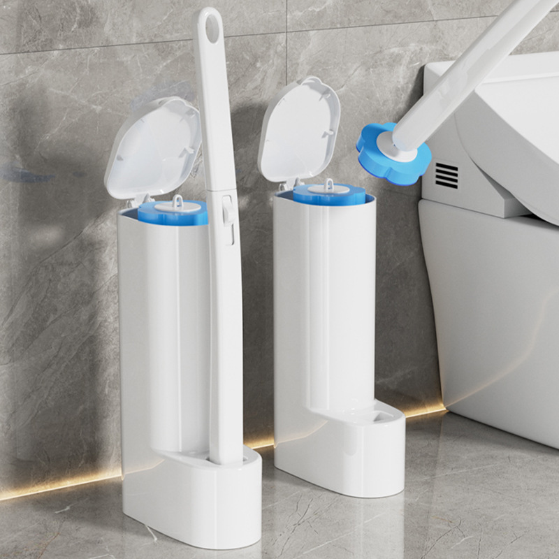 家庭用使い捨てトイレトイレの汚れ除去洗浄多機能交換ヘッド投げ式トイレブラシ|undefined