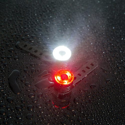 New high-brightness portable aluminum alloy bicycle tail light set outdoor night riding light lighting equipment manufacturer wholesale