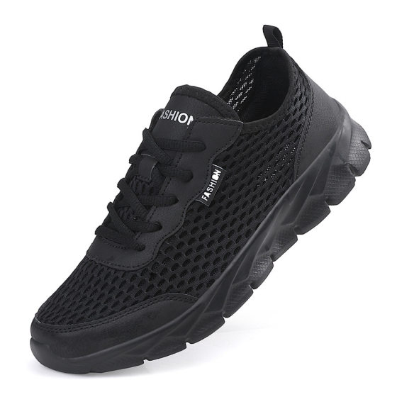Summer New Lightweight Breathable Mesh Men's Shoes Casual sneaker Large Mesh Running Shoes Mesh Shoes Lace-up