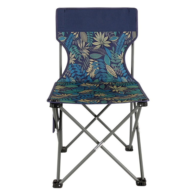 Silla plegable al aire libre portátil pequeño banco taburete respaldo equipo de pesca Silla de ocio hogar