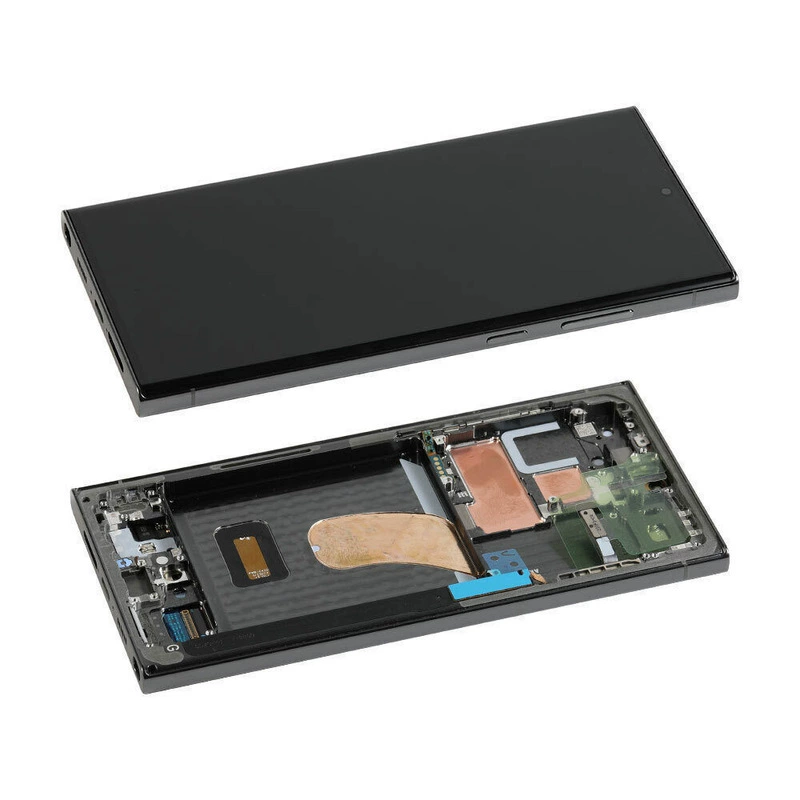 Подходит для сборки экрана Samsung Galaxy S23 Ultra оригинальный LCD дисплей интегрированный внутренний и наружный экран