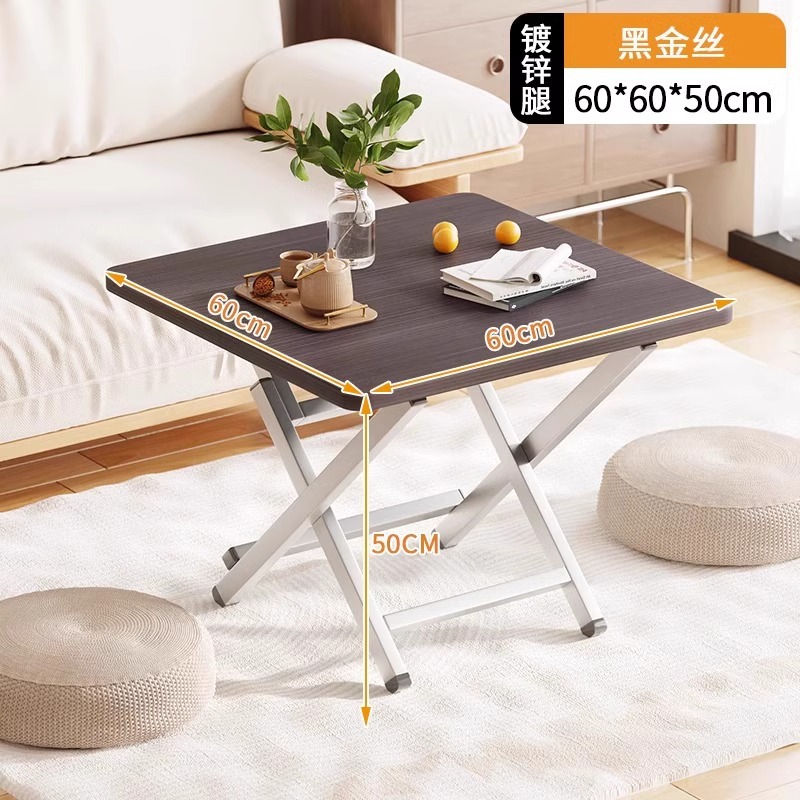 Mesa de comedor plegable, mesa redonda simple, mesa de alquiler, mesa portátil al aire libre, mesa de comedor cuadrada