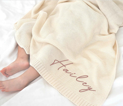 Blankets Newborn Knitted Cotton Super Soft Infant Swaddle