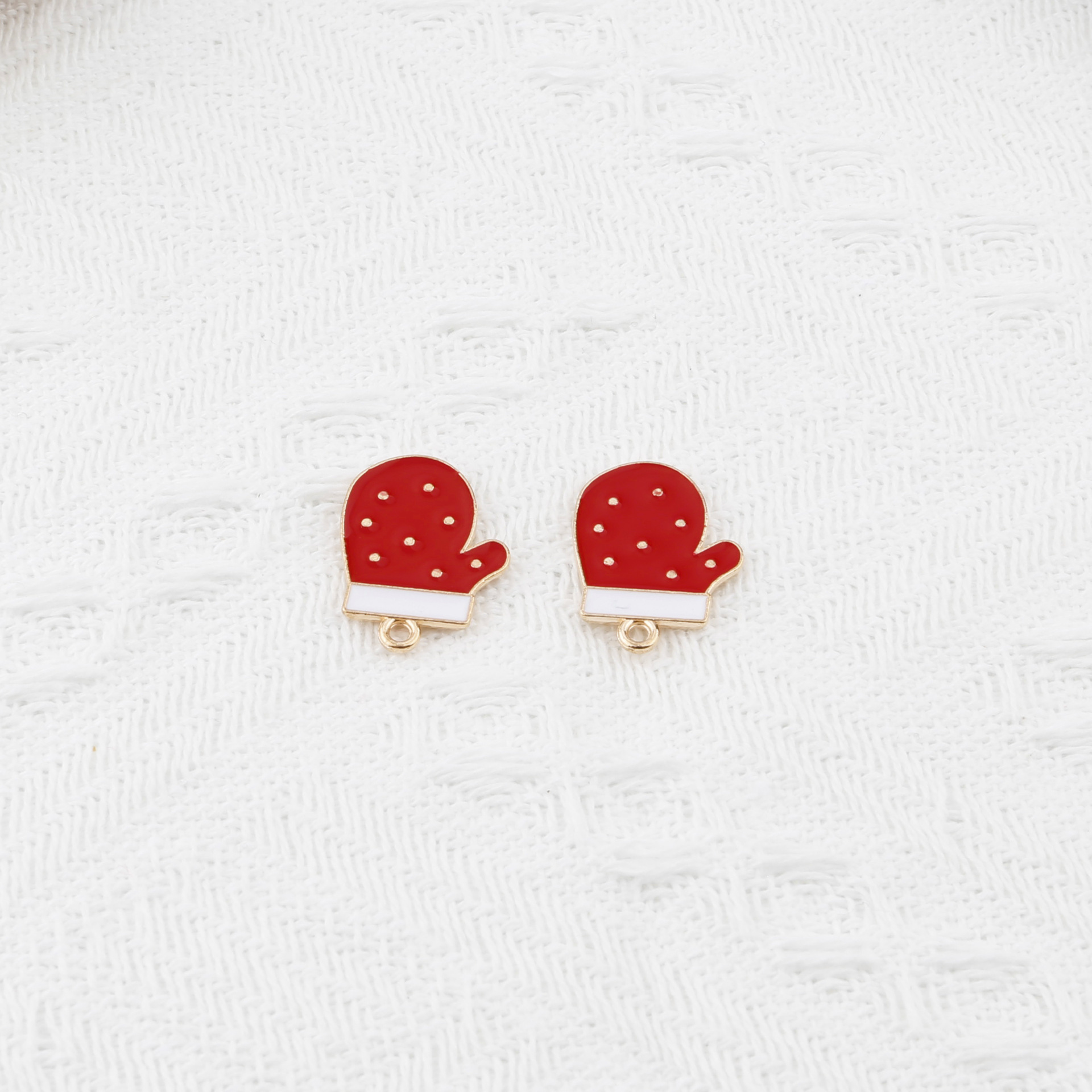 Directo de fábrica DIY joyería aleación Comercio exterior Navidad serie nueva gota aceite collar pulsera accesorios llavero