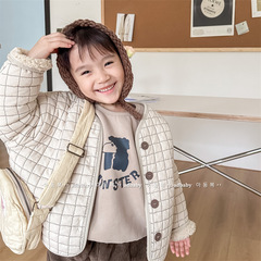 2023 Children's Winter Coat for Autumn/Winter, Korean Style, Fleece-lined and Thick Cotton Jacket for Girls, Winter Outerwear, Cotton Coat, Item No. 122670