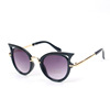 Fashionable glasses suitable for men and women girl's solar-powered, sun protection cream, children's sunglasses, South Korea, cat's eye, UF-protection