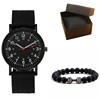 Nylon metal gold watch, universal case for elementary school students, new collection, simple and elegant design