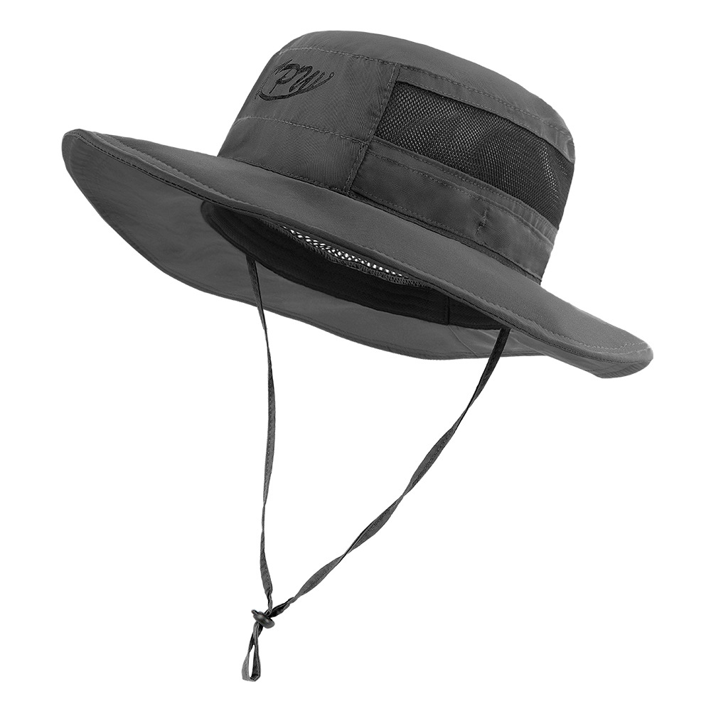 夏季户外遮阳帽男款透气渔夫帽防晒帽子批发登山钓鱼帽速干盆帽女