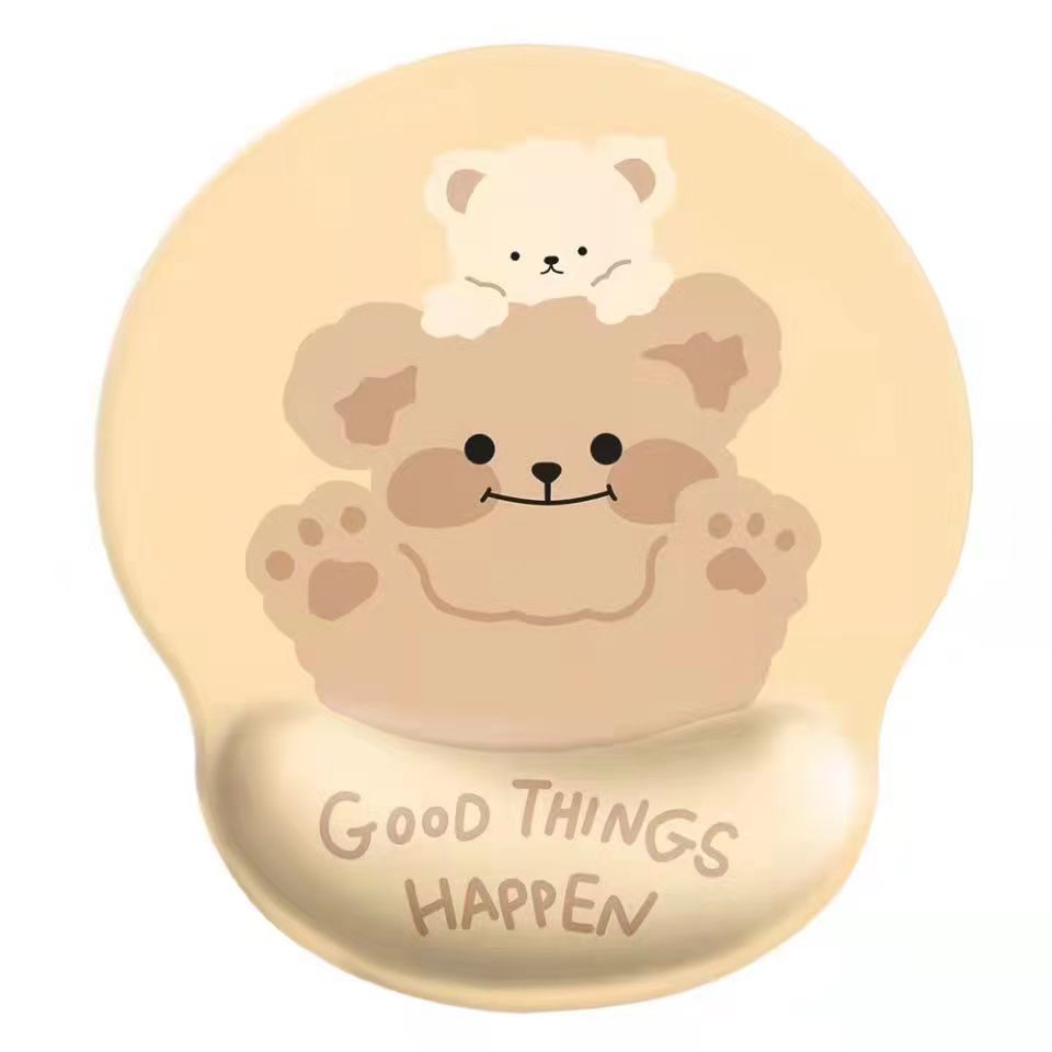 행운 곰 손목 마우스 패드