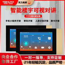 楼宇可视对讲门禁系统人脸识别可视云对讲小区办公楼智能云免布线