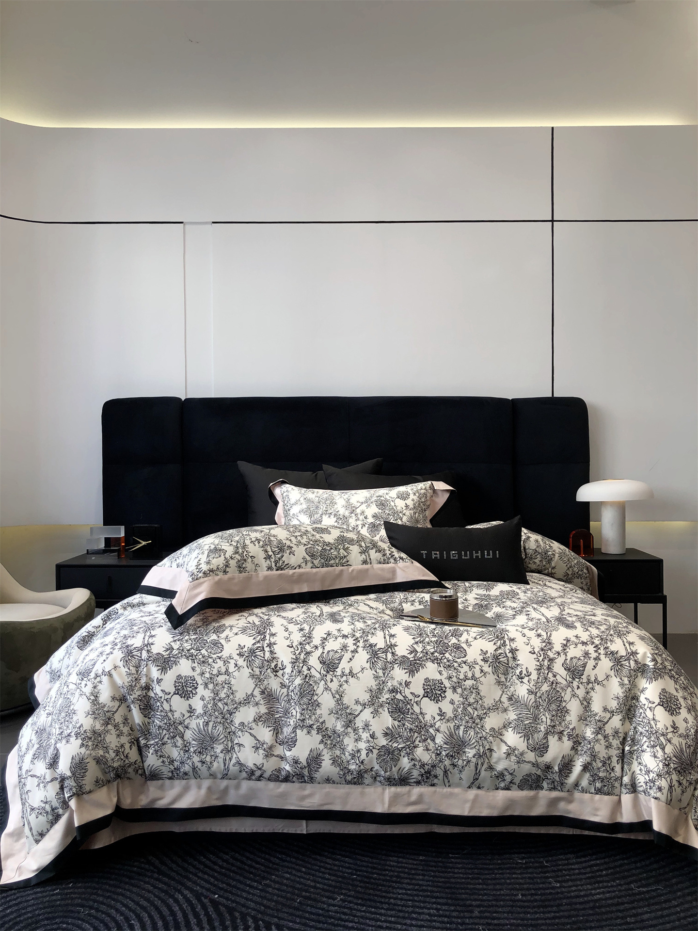 Completo letto matrimoniale vintage stile francese in cotone_voghion.com