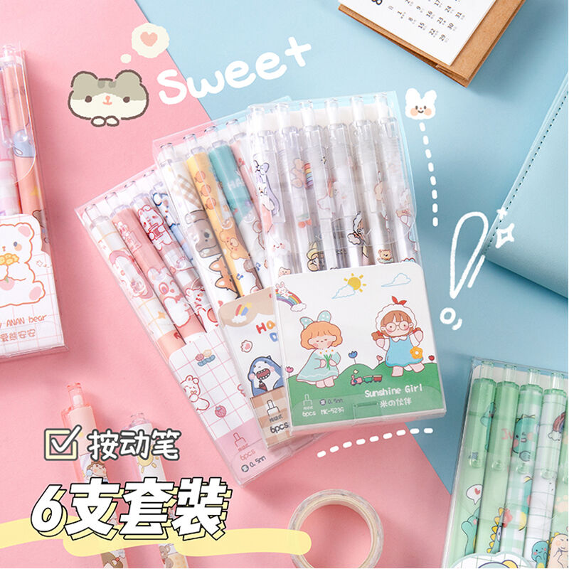 Cartoon rollerball pen for students
