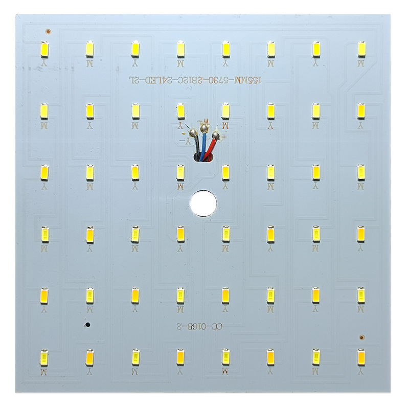 led方形灯板过道走廊圆形灯片水晶吊灯芯双色三色变光维修配件12w