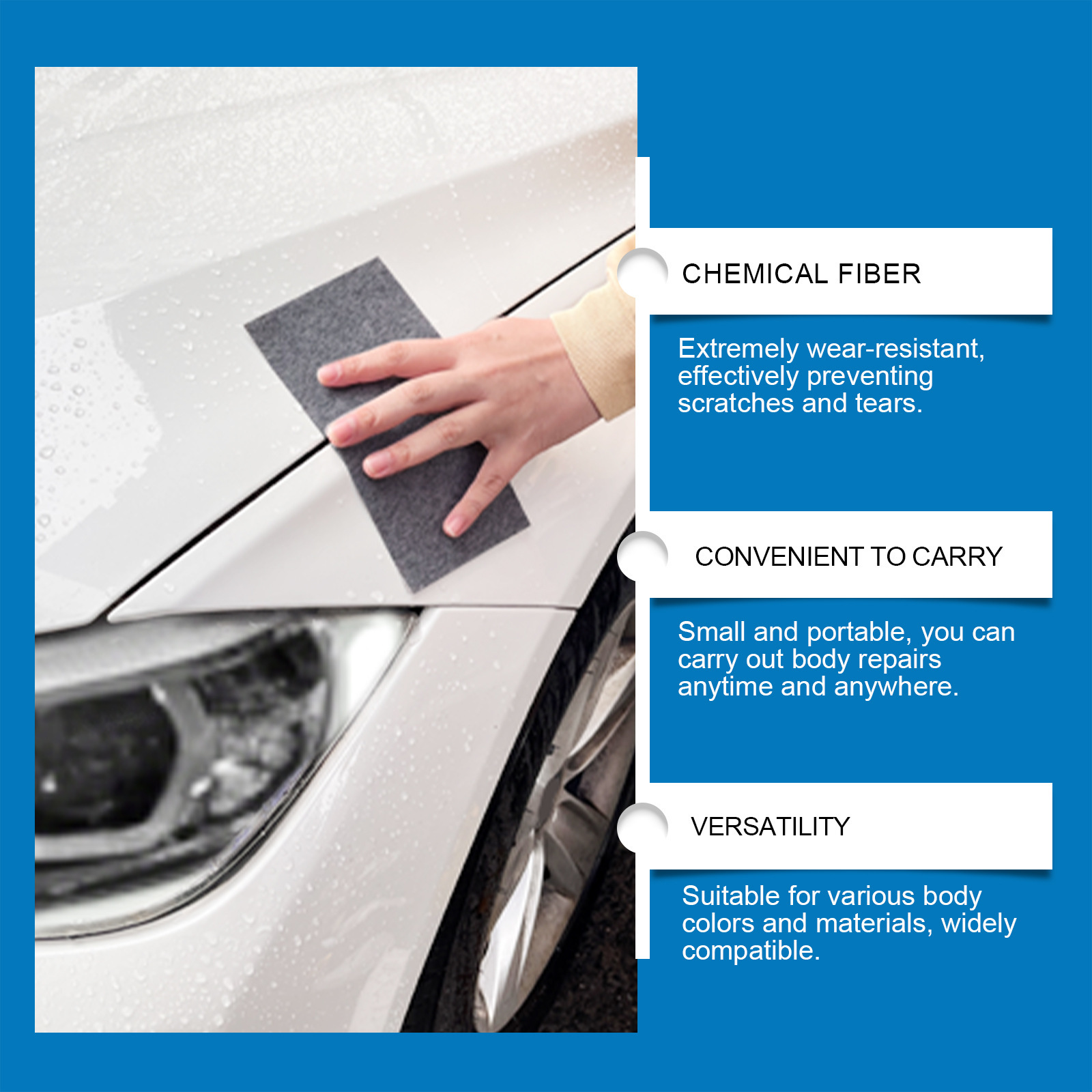 Rayhong Car Scratch Care Cloth Car Paint Scratch Removal Polishing Coating Care Cloth