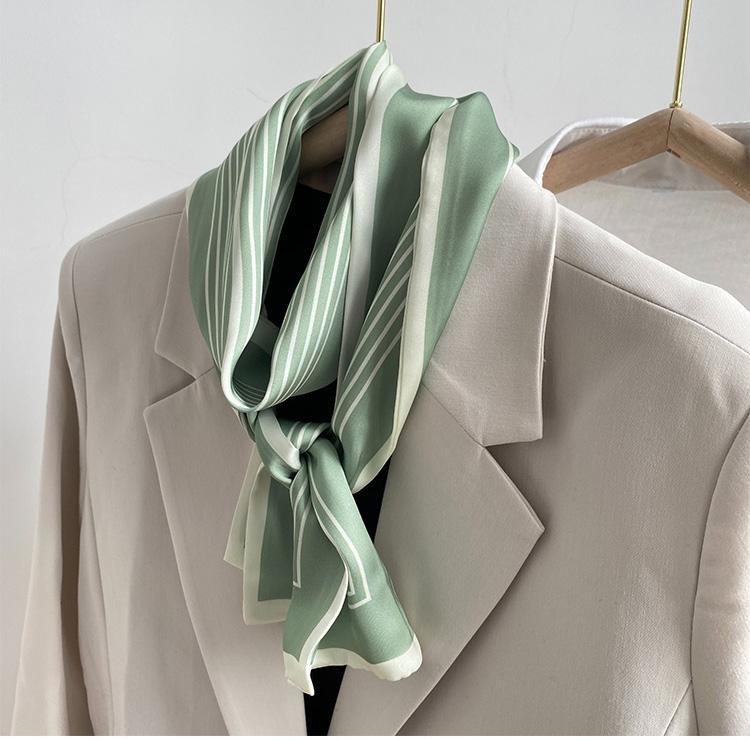 110 * 13cm new geometric women's rectangular spring and summer versatile professional decorative striped scarf headband_voghion.com