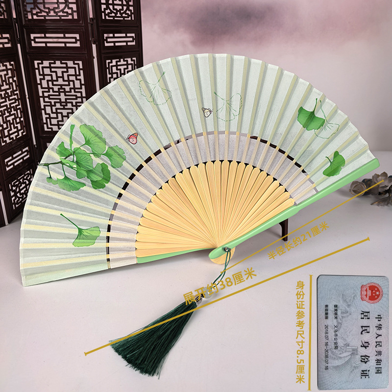 Ventilador antiguo ventilador plegable de verano chino chino cheongsam ventilador plegable de bambú artesanía ventilador pequeño ventilador de baile ventilador image 26