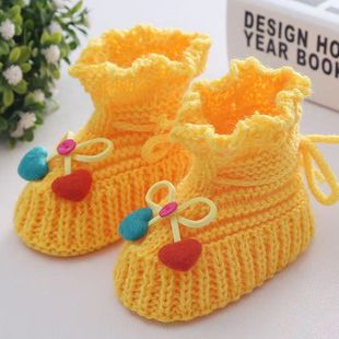 0-8 Months Baby Wool Shoes Spring and Autumn Newborn Baby Shoes and Socks Pre-step Shoes Anti-drop Full Moon Shoes 12