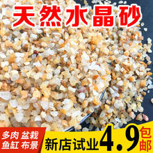 鱼缸造景河砂水晶沙粗沙盆栽多肉铺面底砂乌龟缸铺底水族箱沙厂家