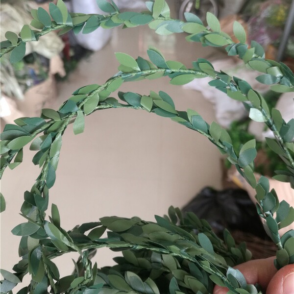PVC Christmas Flower Leaves Teng Simulation Flower Ring DIY woven…