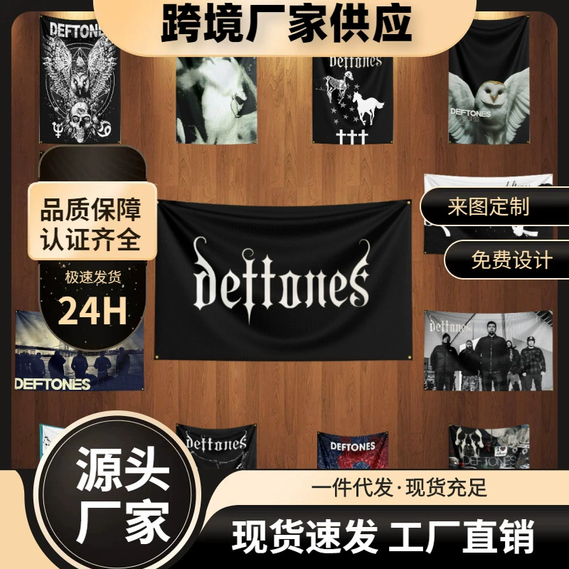 Флаг из полиэстера 3x5ft с дизайном Deftones Alternative Metal, декоративная баннер-атрибут
