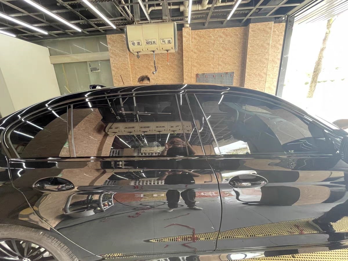 Bmw 3/5 Series I3 Window Trim Strips Ix3X1 Body Trim Car Door Frame Window Trim Blackened Modification Glossy Black