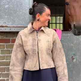 晕染女装翻领欧美印花跨境长袖夹克外套爆款速卖通图片色七分雨