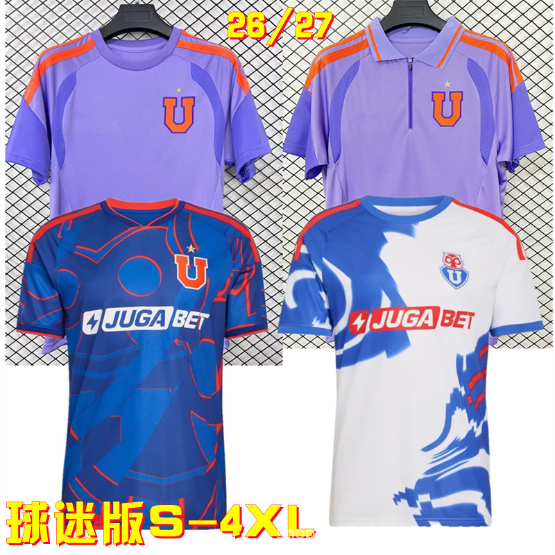 Chile University Jersey 26/27 Chilean League Home and Away Football Training Uniform Long and Short Sleeve Fan Version S-4X