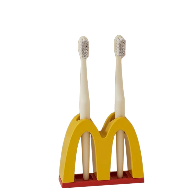 Держатель для зубной щетки в ванную комнату McDonald's, чашка для зубной щетки на столешнице, держатель для зубной щетки без сверления пары
