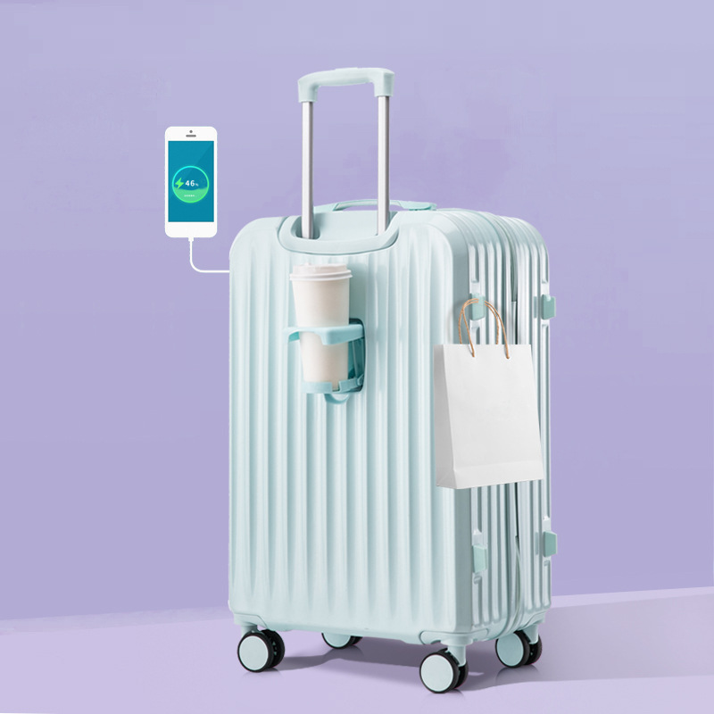 [Fábrica de selección estricta] maleta de 24 pulgadas de gran capacidad, maleta de tracción de 20 pulgadas de nuevo estudiante