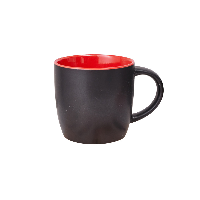 Taza de cerámica de dos colores esmalte de aluminio exportación de comercio exterior personalizada taza de cerámica de color esmalte de fábrica venta directa descuento
