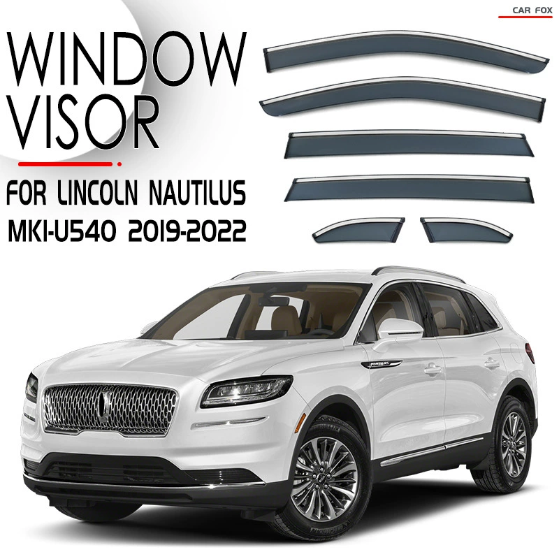 Suitable for Lincoln MKX navigation home windows, sunny rain shields MKX Nautilus Window Visor