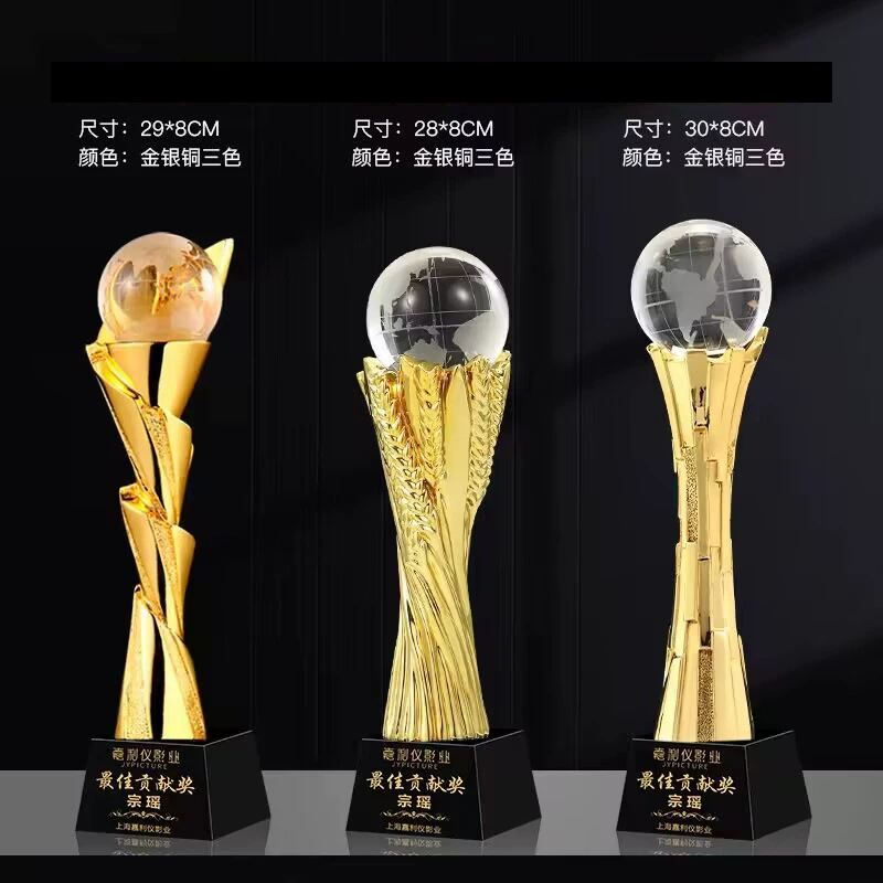 Новая креативная смоляная трофейная награда Crystal trophy Индивидуальные мероприятия Выдающиеся сотрудники приз -приз -и -индивидуальная