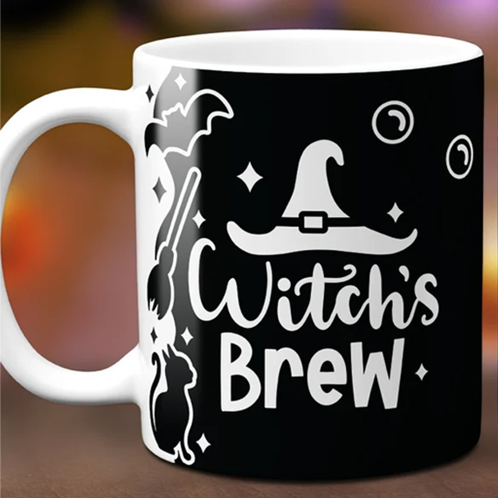 Снаружи новый подарок на Хэллоуин керамическая кружка witch brew 11oz ведьма кофейная чашка
