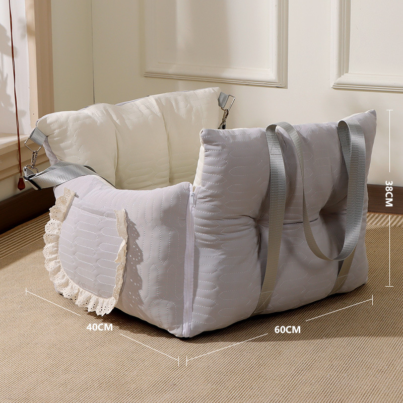 Almohadilla para mascotas de coche de seda de hielo caliente de verano, nido de coche, asiento de coche para perro, alfombra para coche, nido de gato