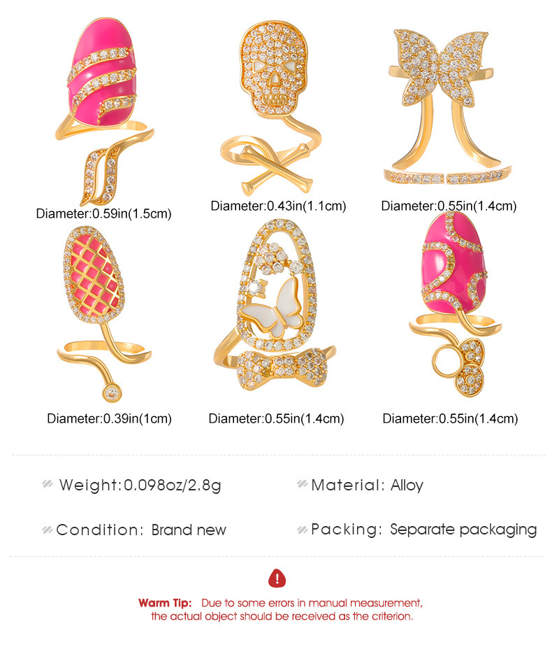 Nieuwe Zircon Inlayed Cap Voor Vrouwen, Gepersonaliseerd Temperament, Draag Afneembare Nagelring_voghion.com