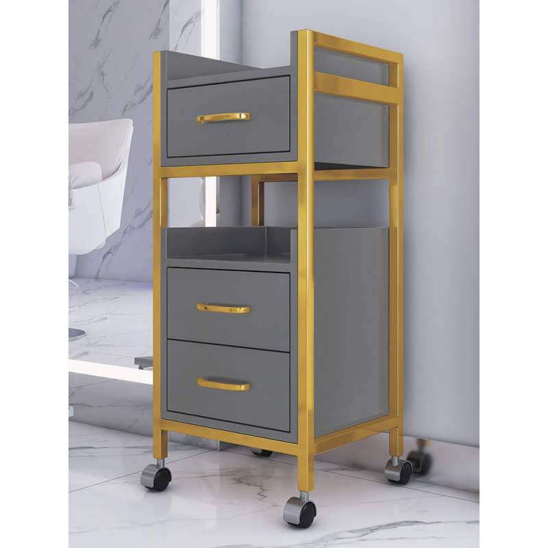 Nuevo gabinete de peluquería de salón de peluquería carro de herramientas de estante de herramientas de mesa de carro de peluquería pequeño gabinete