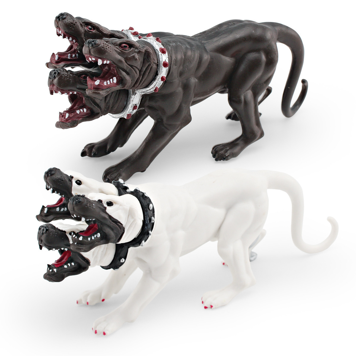 Simulación de mitos y leyendas de Amazonas modelo de Warcraft puzzle infierno de tres cabezas perro monstruo lobo de nieve animales juguetes