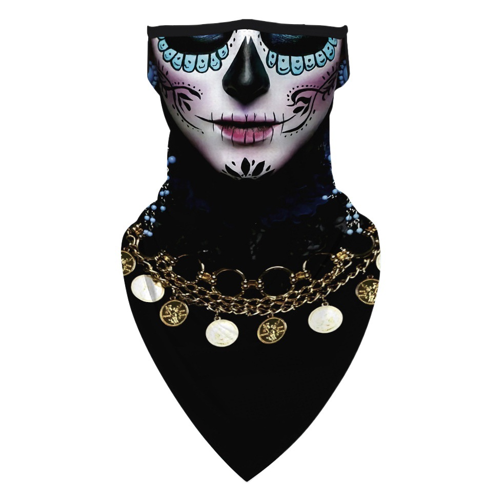 Factory Direct Supply for Cross-Border Merchants Adult Ear-Hanging Triangle Headscarf Dustproof Sunscreen Mask Beauty
