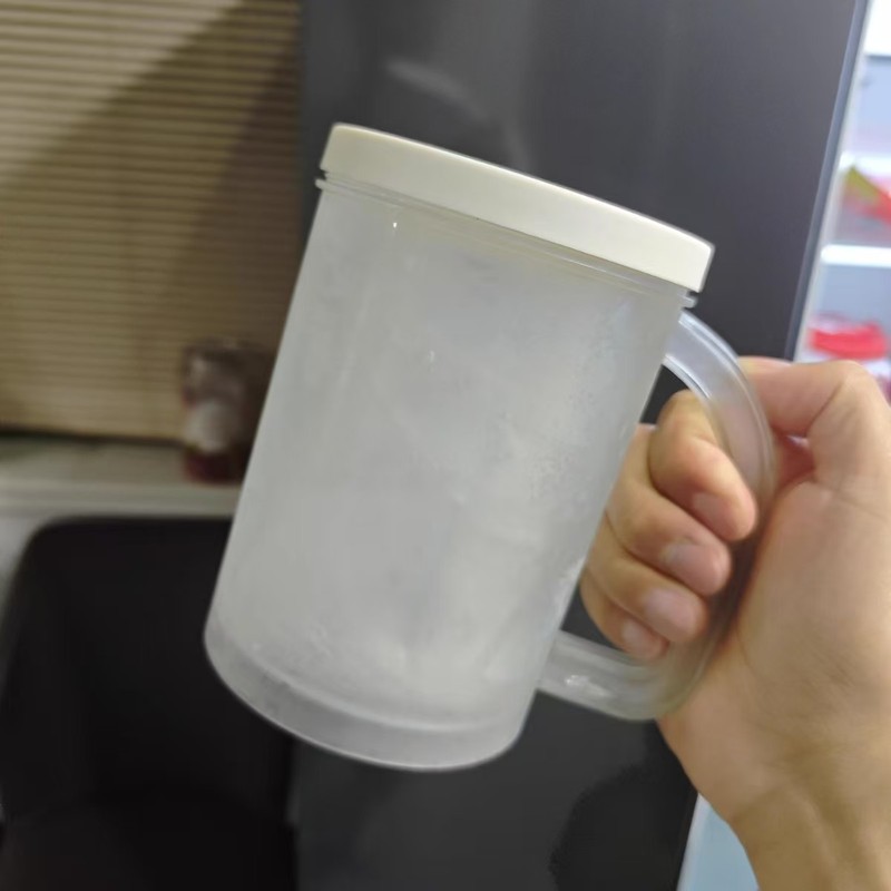 夏のアイスカップ、アイスビールカップ、冷凍カップ、大容量アイスカップ、冷たいドリンクカップ、二層デザイン|undefined