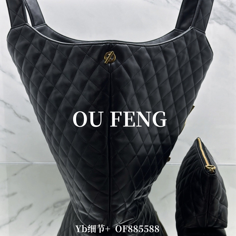 Yangshulin Lcare Tote Bag For Women Large Capacity Commuter Bag Quilted Shoulder Underarm Lambskin Shopping Bag - Thumbnail 3